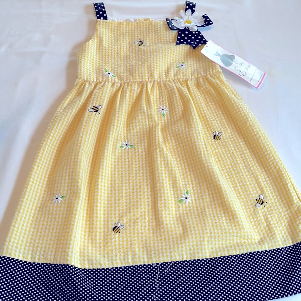 Rare Editions - Girls seersucker dress
